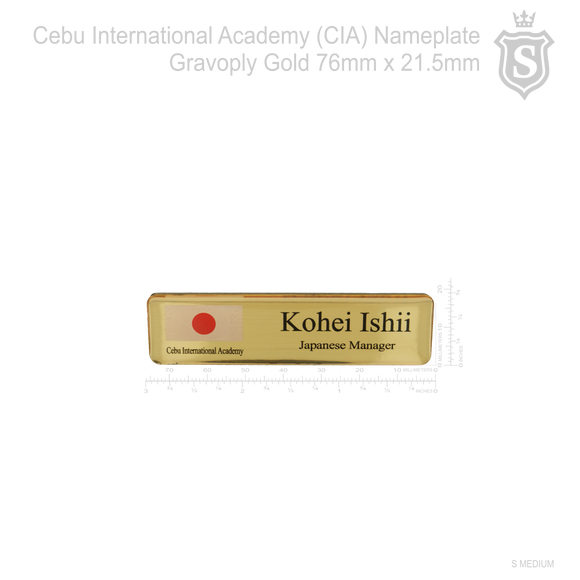 Cebu International Academy Nameplate