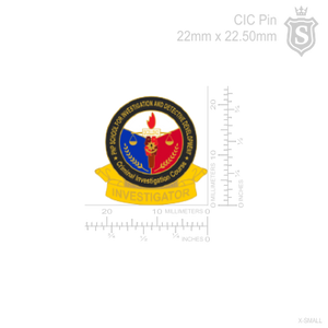 Cic Pin Criminal Investigation Course (CIC) Pin Small - Investigator – Suarez Arts