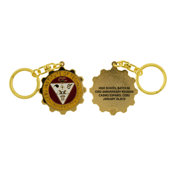 Cebu Institute of Technology University  Keychain with Back Printing