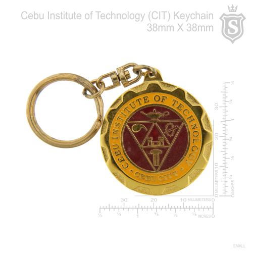 Cebu Institute of Technology (CIT) Keychain Gold 38mm