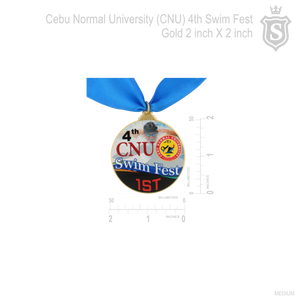 Cebu Normal University (CNU) 4th Swim Fest Medal Gold