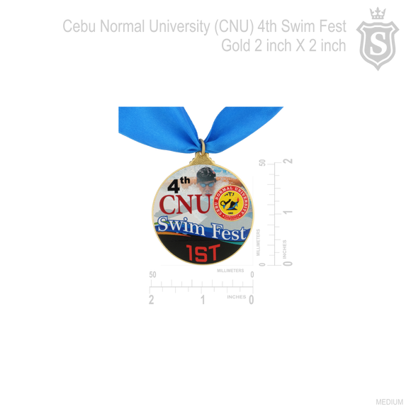 Cebu Normal University (CNU) 4th Swim Fest Medal Gold