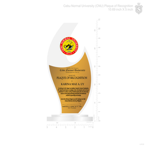 Cebu Normal University (CNU) Plaque of Recognition for DR. Lopez 10.69 inch