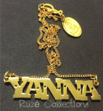 Cut Out Name Pendant "Yanna"