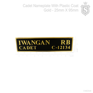 Cadet Nameplate