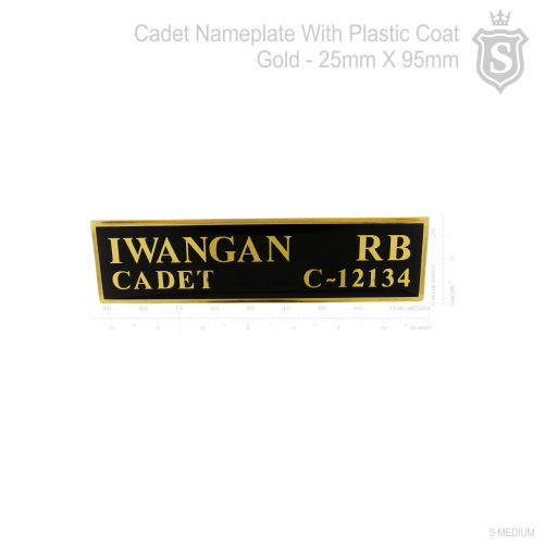 Cadet Nameplate