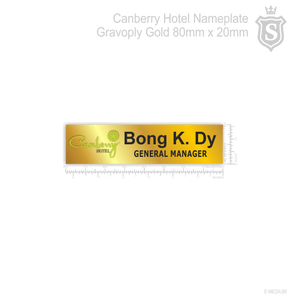 Canberry Hotel Nameplate