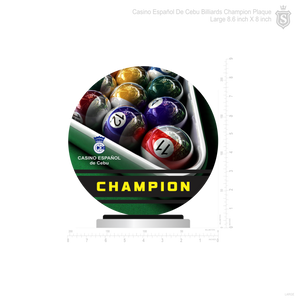 Casino Español de Cebu Champion Acrylic  Plaque