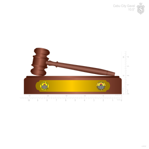 Sangguniang Panlungsod Wooden Gavel and Sound Block