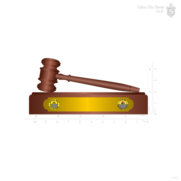 Sangguniang Panlungsod Wooden Gavel and Sound Block
