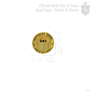 Official Seal City of Cebu Gold Seal 20mm