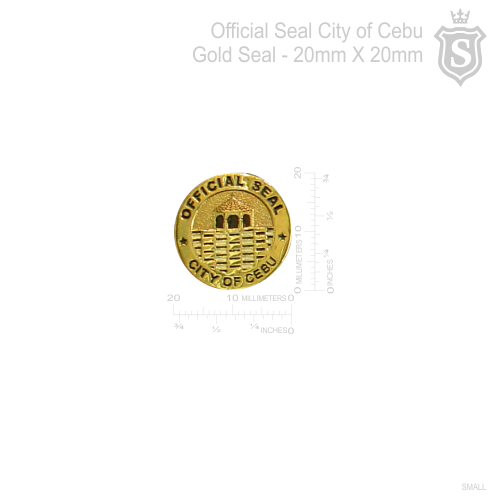 Official Seal City of Cebu Gold Seal 20mm