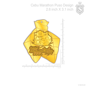 Cebu Marathon Puso Design 3.1 inch