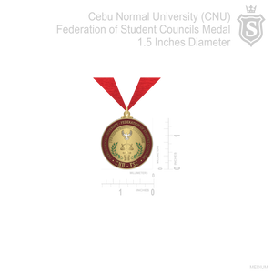 Cebu Normal University (CNU) Federation of Student Councils Medal 1.5"diameter