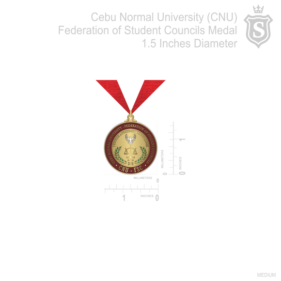 Cebu Normal University (CNU) Federation of Student Councils Medal 1.5