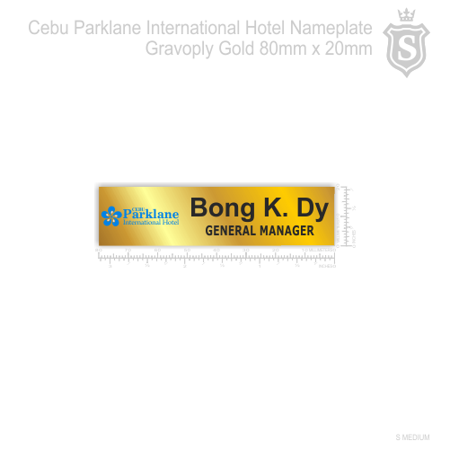 Cebu Parklane Hotel Nameplate