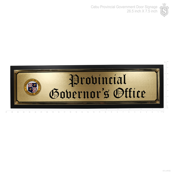 Cebu Provincial Capitol Door Signage 26.5 inch