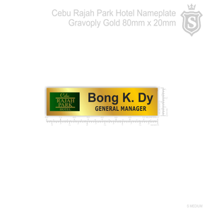 Cebu Rajah Park Hotel Nameplate