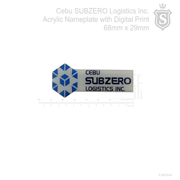 Cebu Subzero Logistics Inc. Nameplate