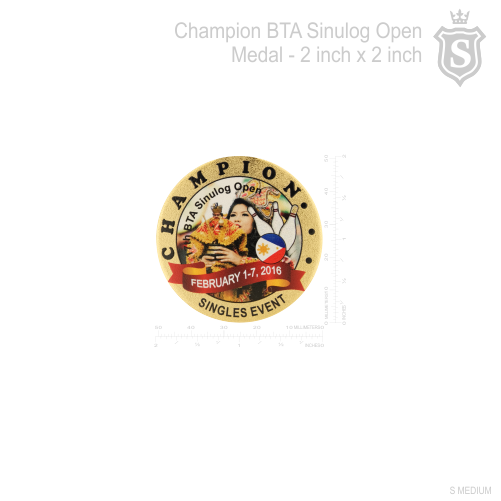 BTA Sinulog Open Champion Medal