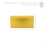 Changeable Aluminum Nameplate 80mm