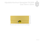 Changeable Aluminum Nameplate CN-S009