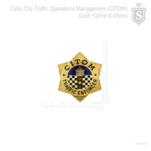 Cebu City Traffic Operations Management (CITOM) Badge
