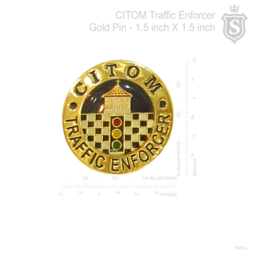 Cebu City Traffic Operations Management (CITOM) Traffic Enforcer Pin