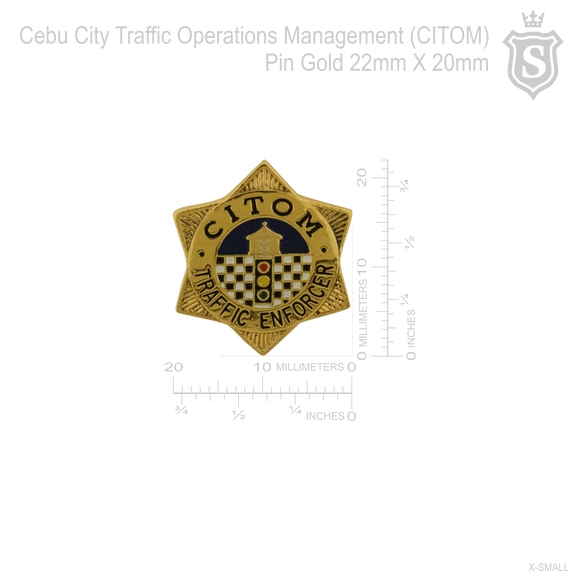 Cebu City Traffic Operations Management (CITOM) Pin - CITOM