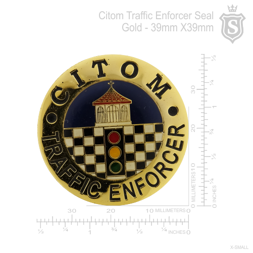 CITOM Traffic Enforcer Seal Gold 39mm