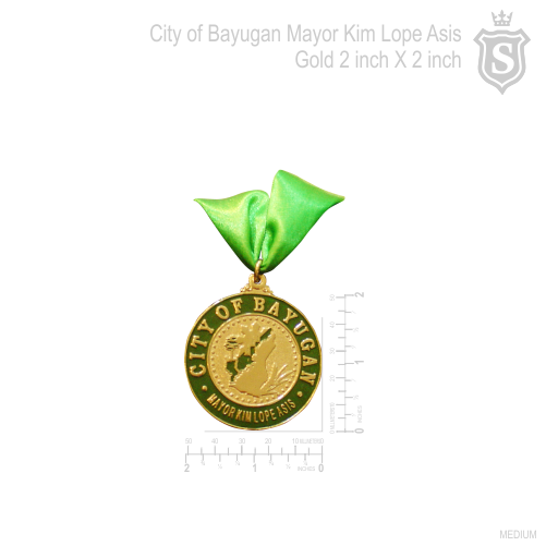 City of Bayugan Mayor Kim Lope Asis Gold Medal 2 inch