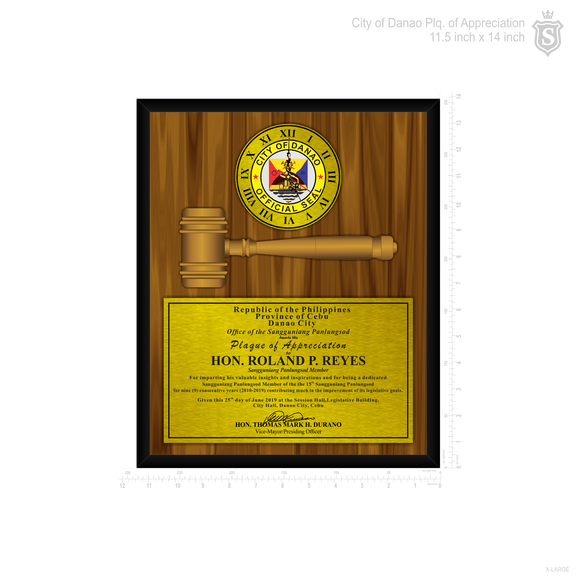 Danao Plaque of Recognition