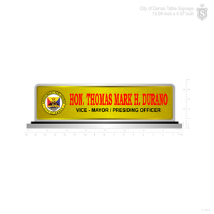 Danao Vice Mayor Table Signage