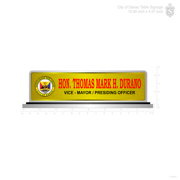 Danao Vice Mayor Table Signage