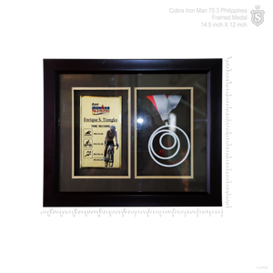 Cobra Iron Man 70.3 Philippines Framed Medal 14.5 inch