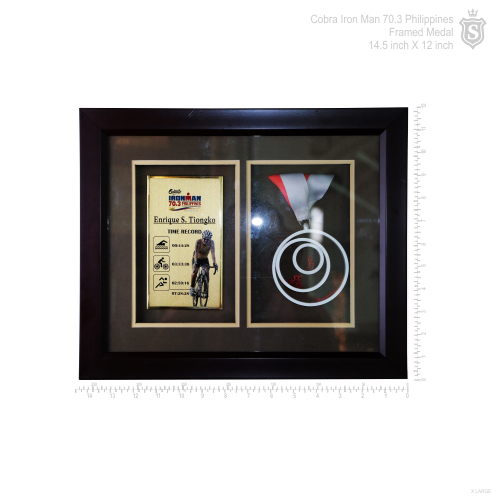 Cobra Iron Man 70.3 Philippines Framed Medal 14.5 inch