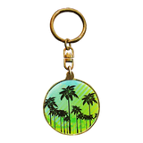 Coconut Trees Design Acrylic Keychain 1.5 inch