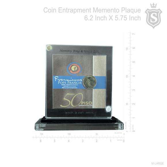 Coin Entrapment Memento Plaque