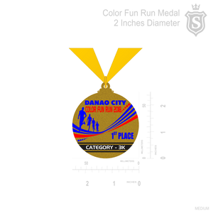 Color Fun Run Medal