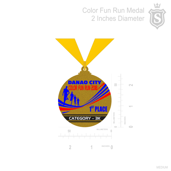 Color Fun Run Medal