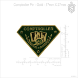 Comptroller Pin 37 x 27mm