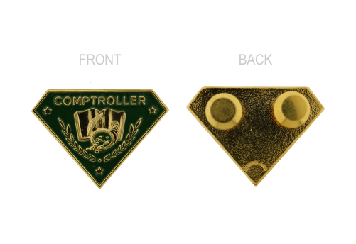 Comptroller Pin – Suarez Arts