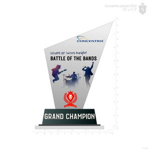 CONCENTRIX BATTLE OF THE BANDS PLAQUE