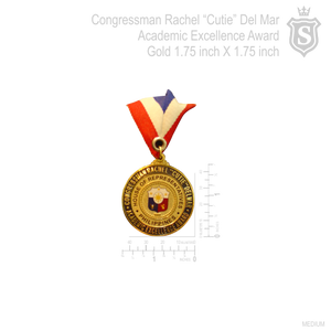 Congressman Rachel "Cutie" Del Mar Academic Excellence Award Medal