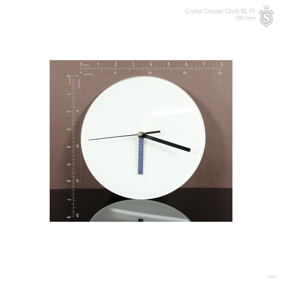 BL-27 Crystal Clock Photo Frame Round BL 01 180 mm Diameter – Suarez Arts