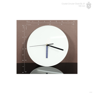 BL-27 Crystal Clock Photo Frame Round BL 01 180 mm Diameter