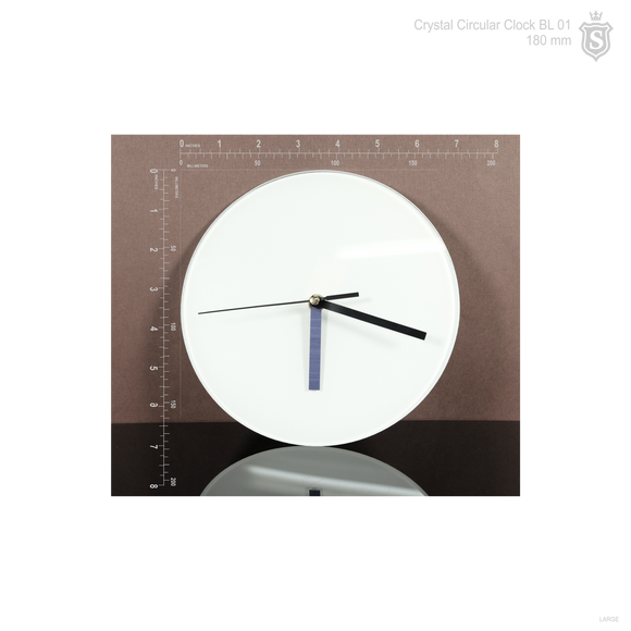 BL-27 Crystal Clock Photo Frame Round BL 01 180 mm Diameter