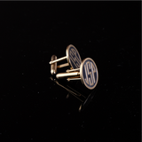 JSP Cuff-Links Engrave Gold with Paint Black