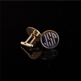 JSP Cuff-Links Engrave Gold with Paint Black