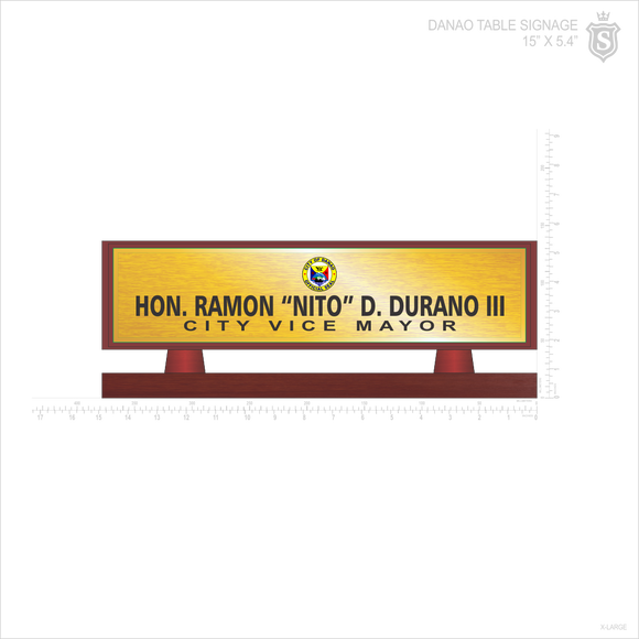Danao Table Signage – Vice Mayor Nameplate 2022